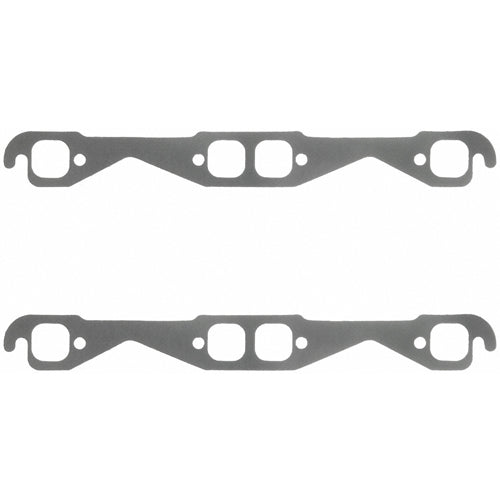 Fel-Pro Exhaust Gaskets - SB Chevy - Stock, Square Port - 1.38" x 1.38"