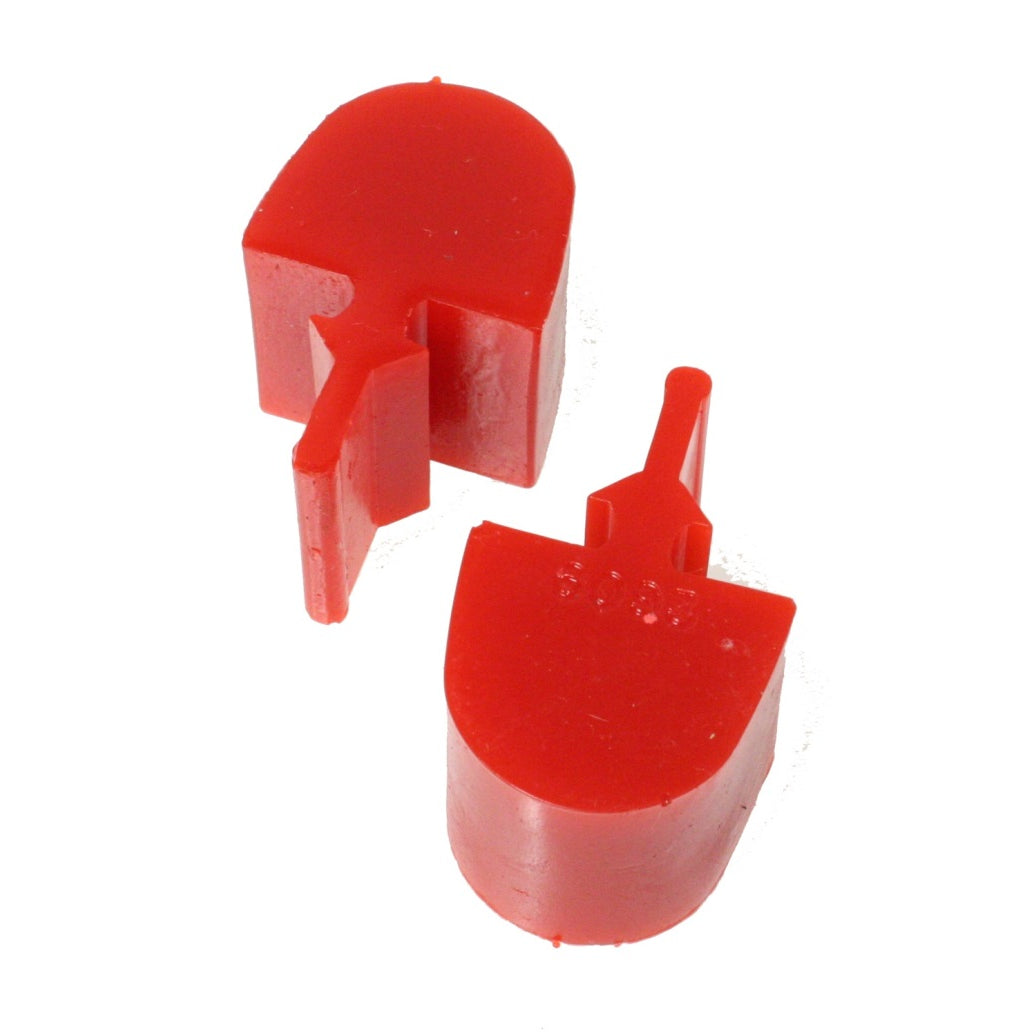 Energy Suspension GM Upper Control Arm Bump Stops - Polyurethane - Red - 1.562" Diameter - 1.250" Tall - Universal (Pair)