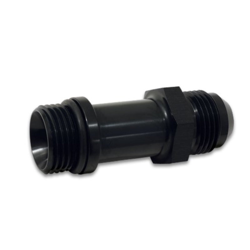 Vibrant Performance Straight 12 AN Male to 12 AN Male O-Ring Adapter - 2-1/2 in Long - Black