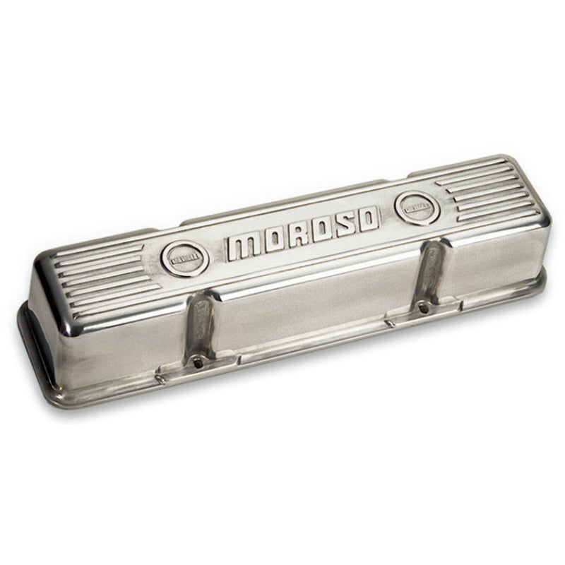 Moroso Die-Cast Aluminum Valve Covers - Polished - SB Chevy - Tall Design