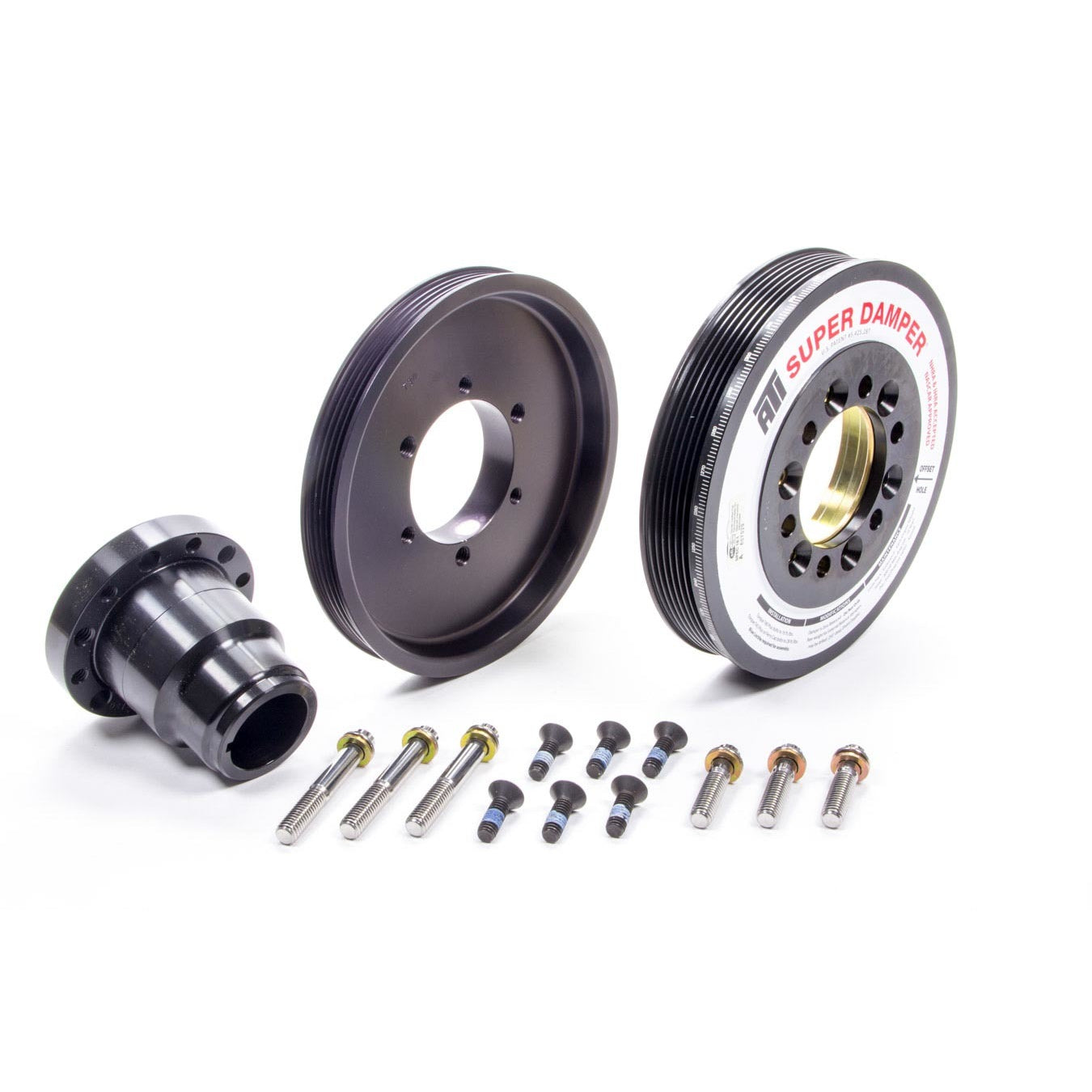 ATI SFI 18.1 Supercharged Super Damper - 7.425 in OD - Black Oxide - Internal Balance - GM LS-Series