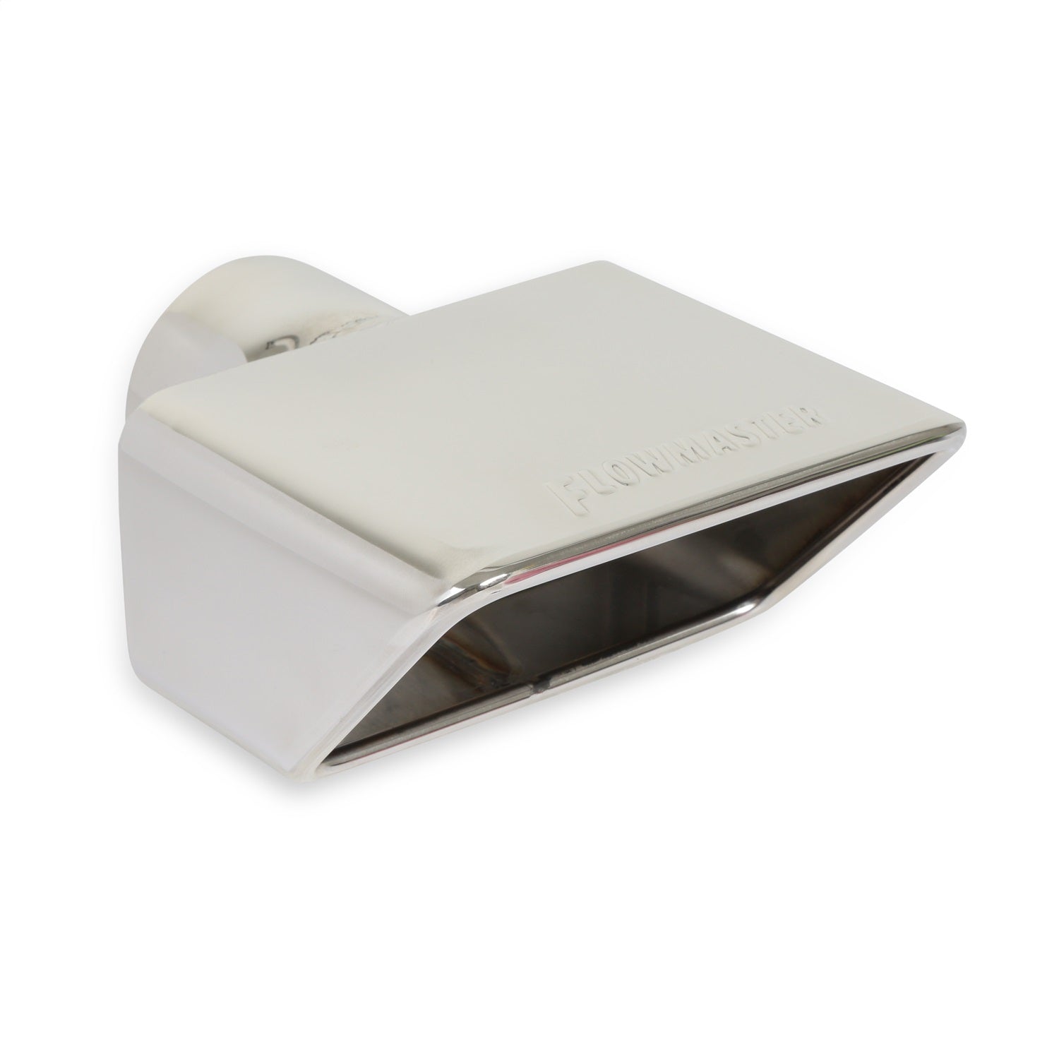 Flowmaster Exhaust Tip - Logo Embossed - Rectangle Outlet - Polished