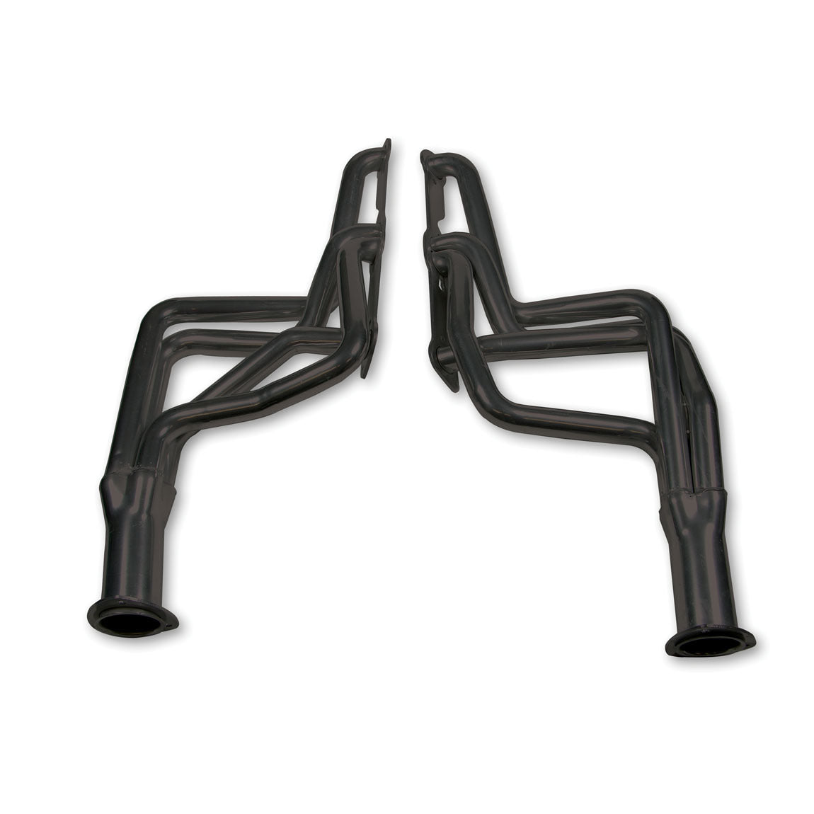 Flowtech Long Tube Headers- 1970-79 Firebird/1964-75 GTO/LeMans/Grand-Am - 350/455 - 1.625" - 3" Collector - Black Paint