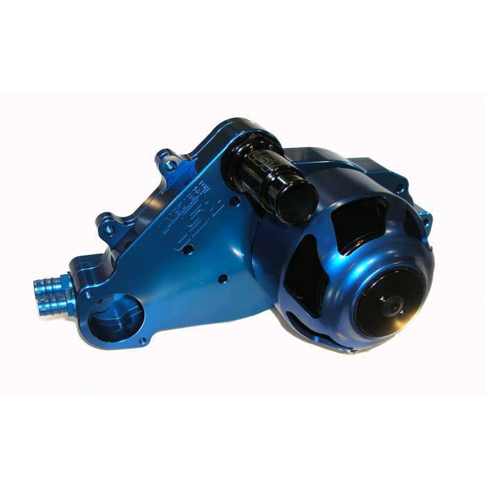 Meziere SB Chevy LS1 Billet Electric Water Pump - Blue