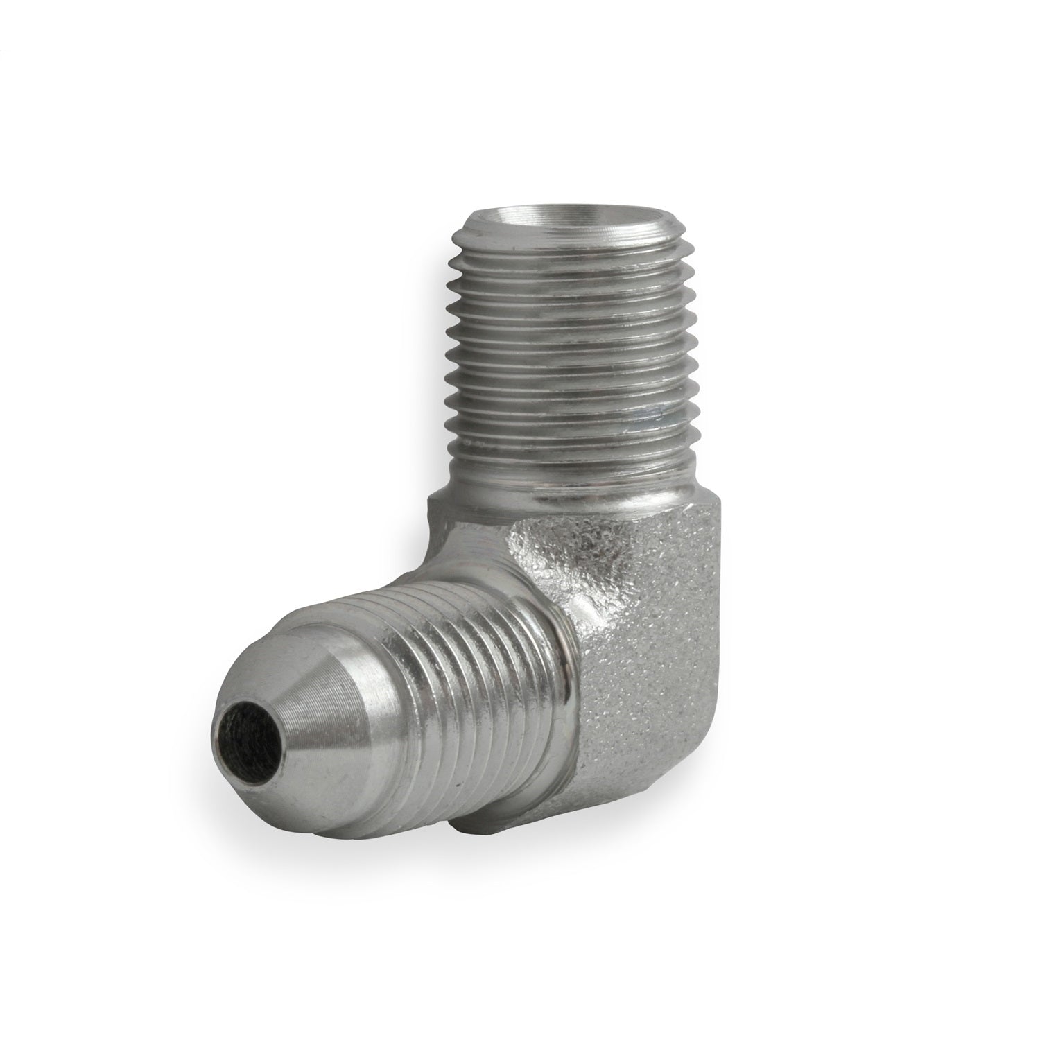 Earl's Steel 90 Pipe Thread to AN Elbow Adapter -03 AN to 1/8" NPT