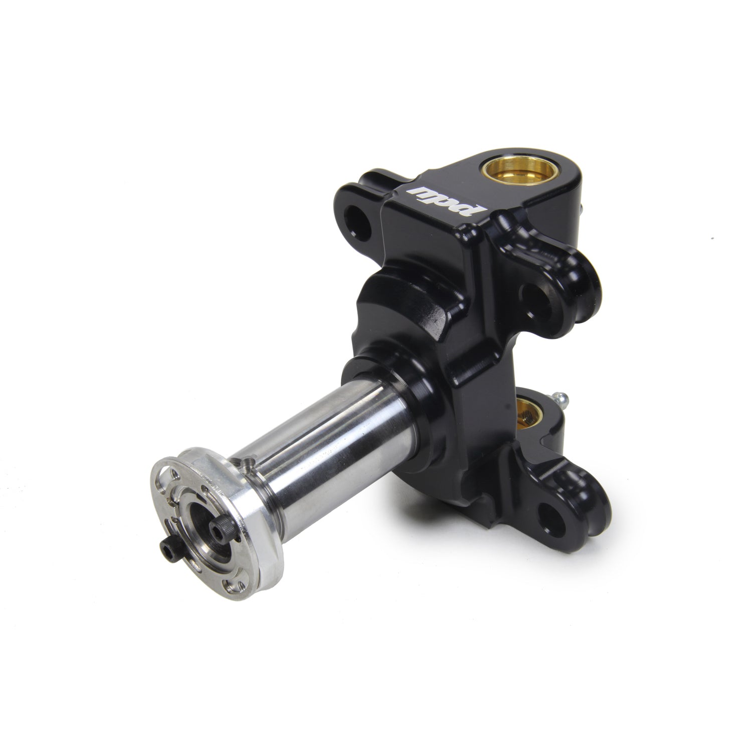 MPD Spindle - 10 Degree Steel Snout - Steel Locknut Included - 4 Ear - Aluminum/Steel - Black/Natural - Midget