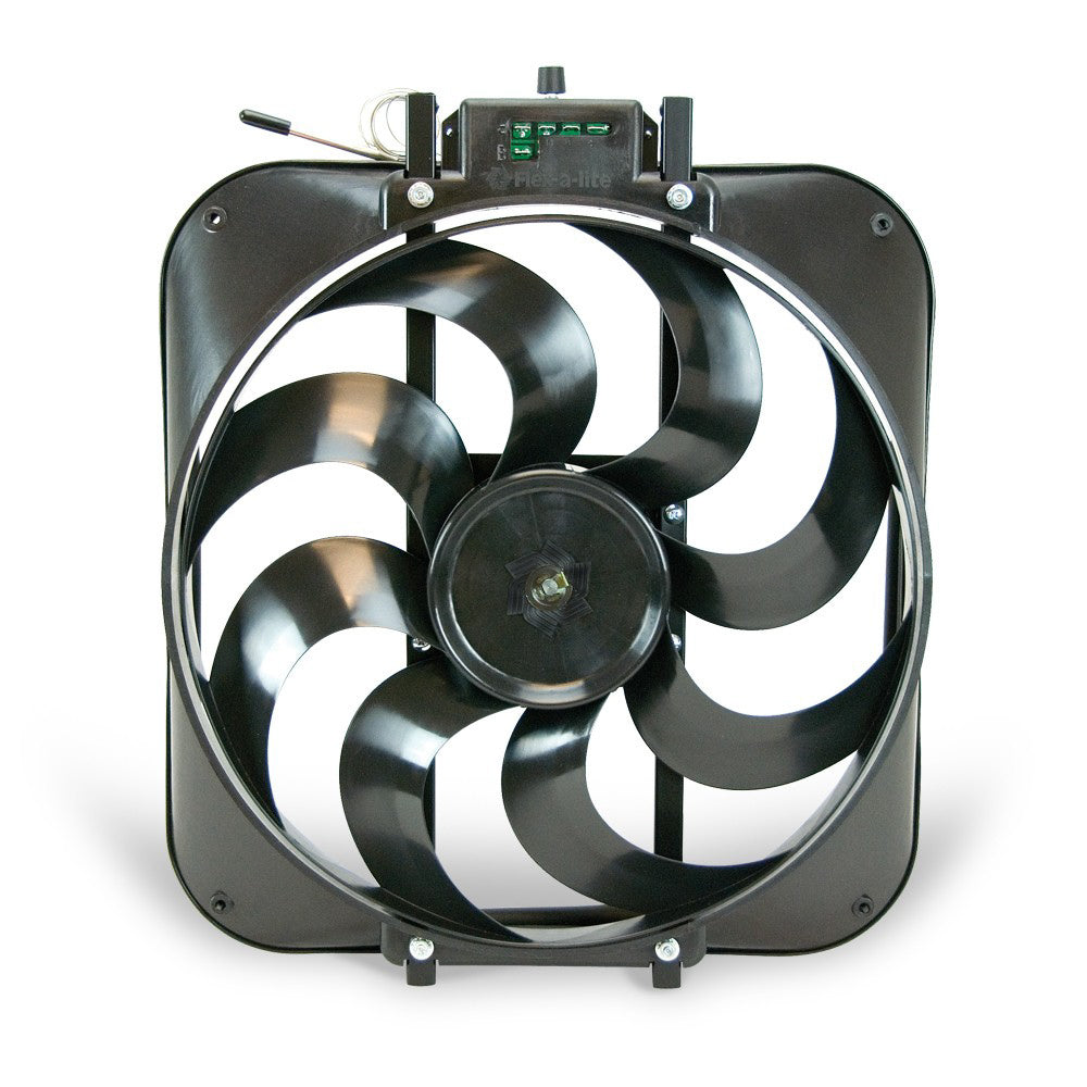 Flex-A-Lite Black Magic S-Blade Electric Cooling Fan - 15" Fan