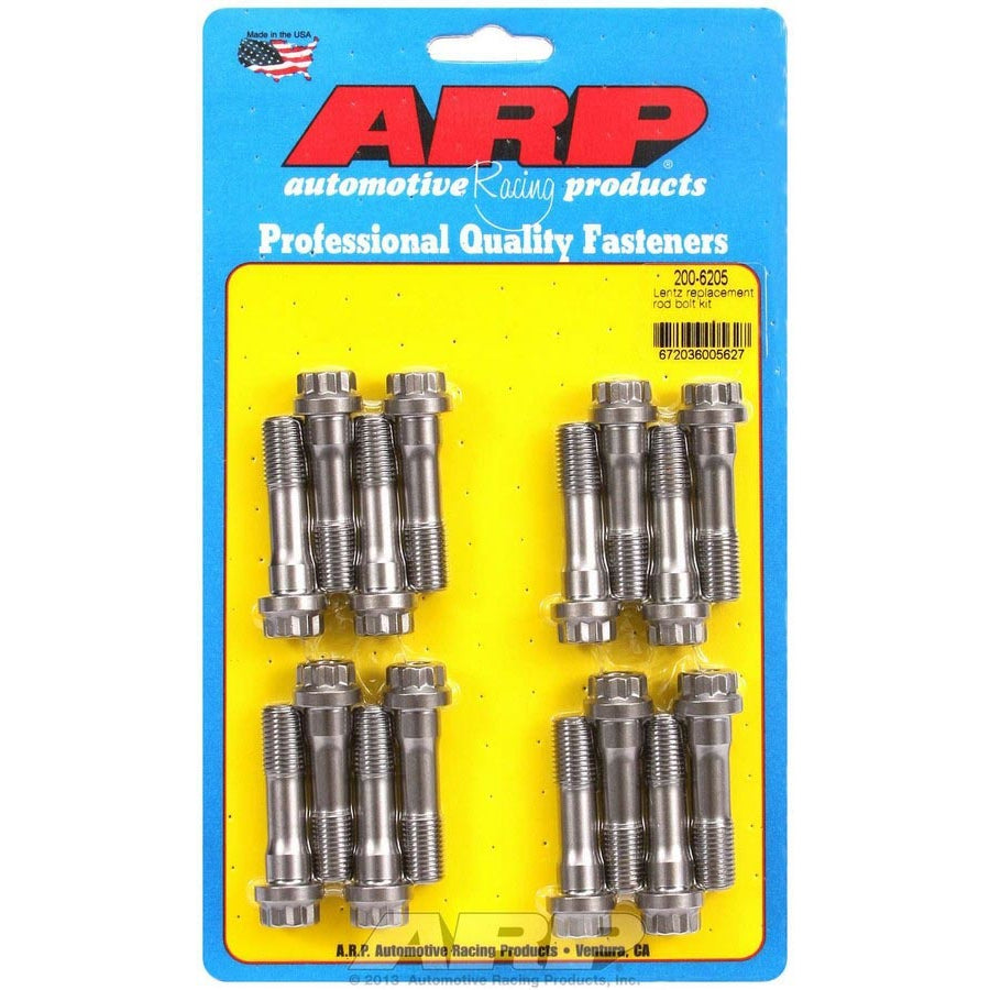 ARP Pro Series Connecting Rod Bolt Kit - 7/16 in Bolt - 1.725 in Long - ARP2000 - Lentz - Set of 16