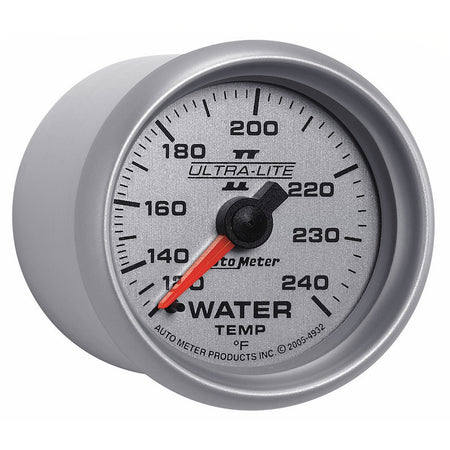 Auto Meter 2-1/16" Ultra-Lite II Water Temperature Gauge - 120-240°