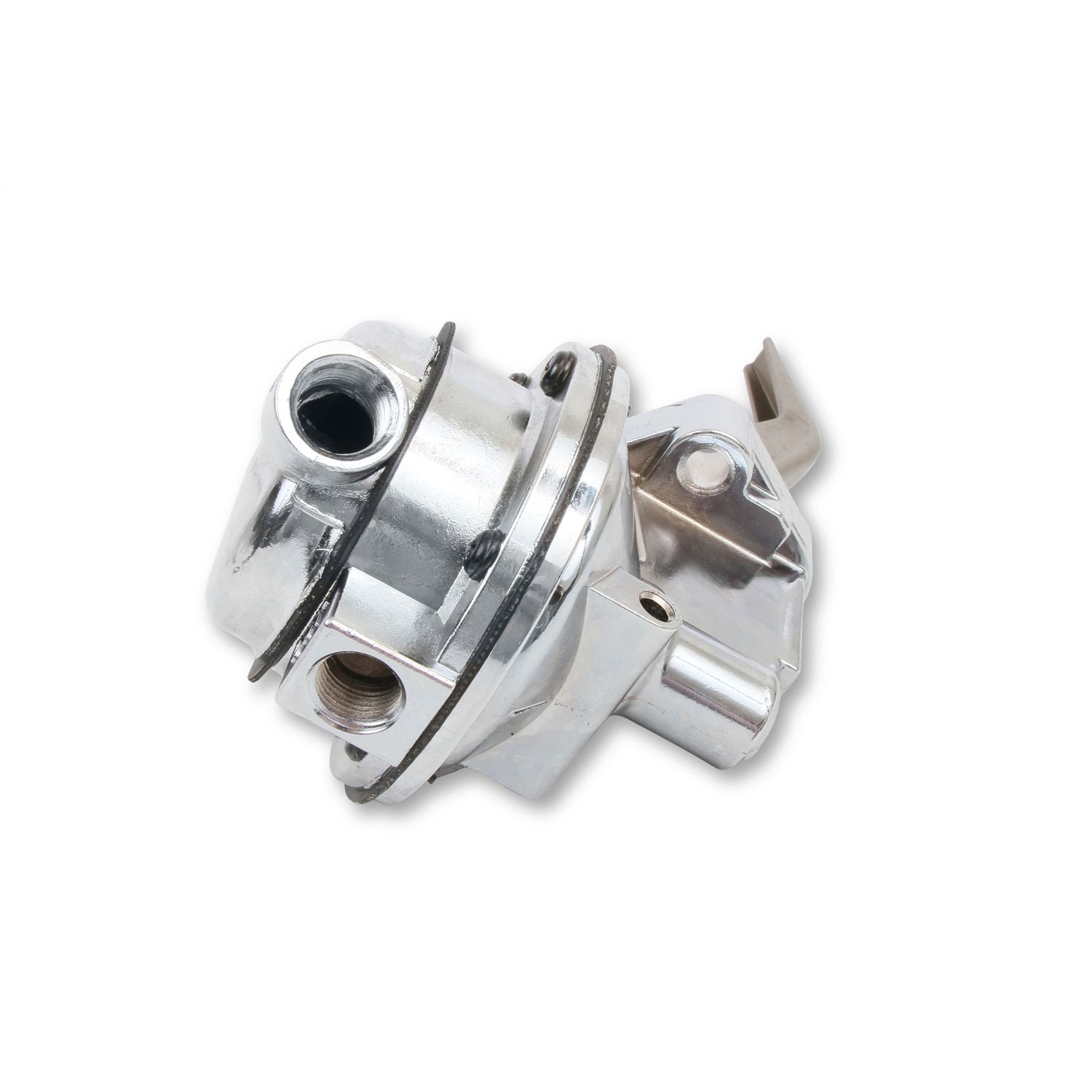 Holley Mechanical Fuel Pump - 110 gph - 6.5-8 psi - 3/8 in NPT Female Inlet / Outlet - Polished - Gas - Small Block Ford