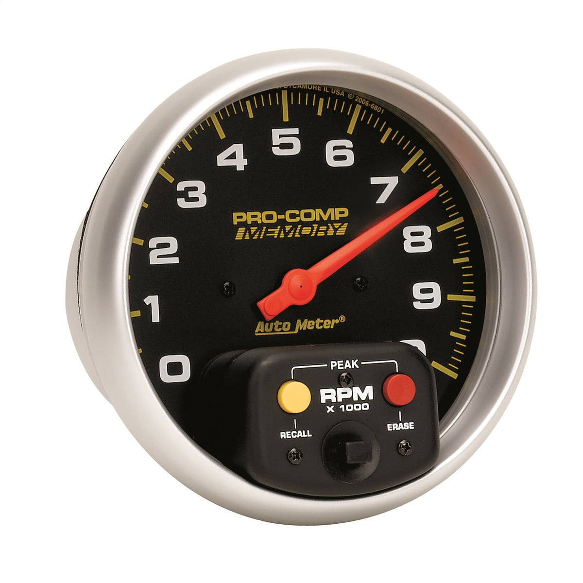 Auto Meter 10,000 RPM Water Resistant 5" In-Dash Memory Tachometer