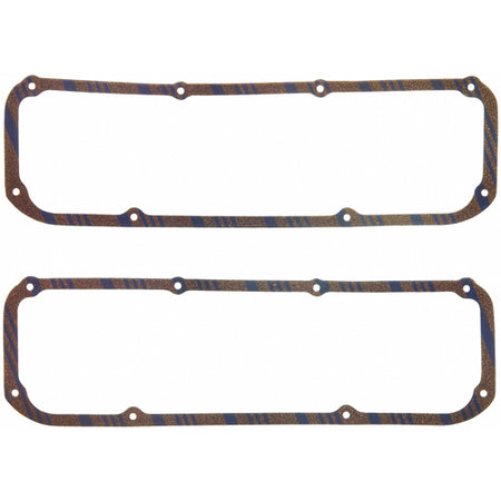 Fel-Pro Blue Stripe Valve Cover Gaskets - Blue Stripe Cork, Rubber - Ford, Lincoln, Mercury SB - 3, 16" Thick