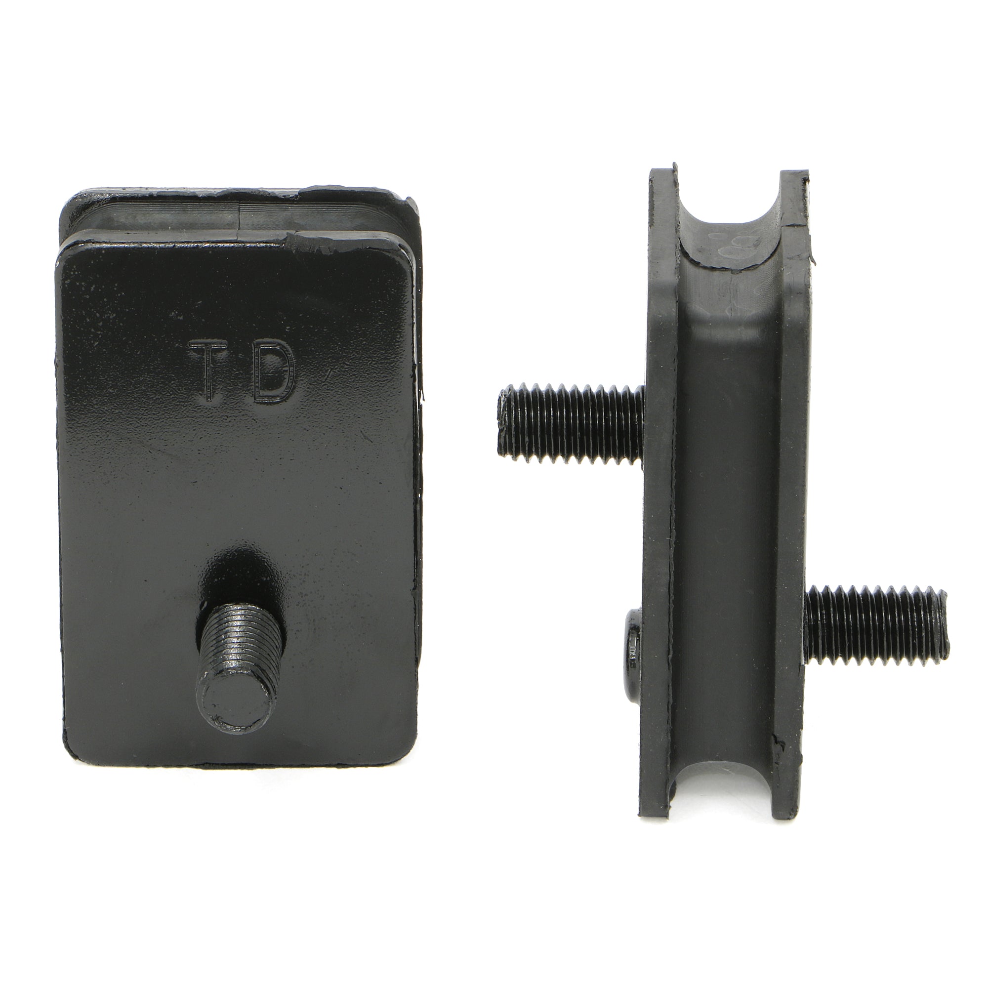 Trans-Dapt Motor Mount - Frame Pad - Bolt-On - Mopar V8 - Pair