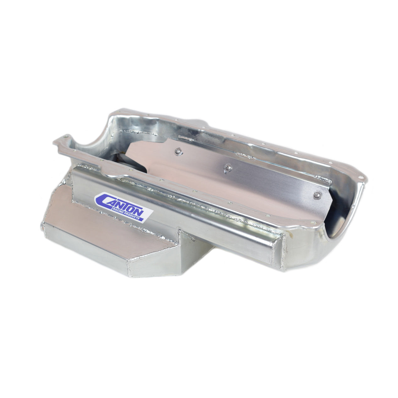 Canton Power Pan Competition Circle Track Wet Sump Oil Pan - SB Chevy - Pre-80 Block w/ Stock Starter & Flywheel