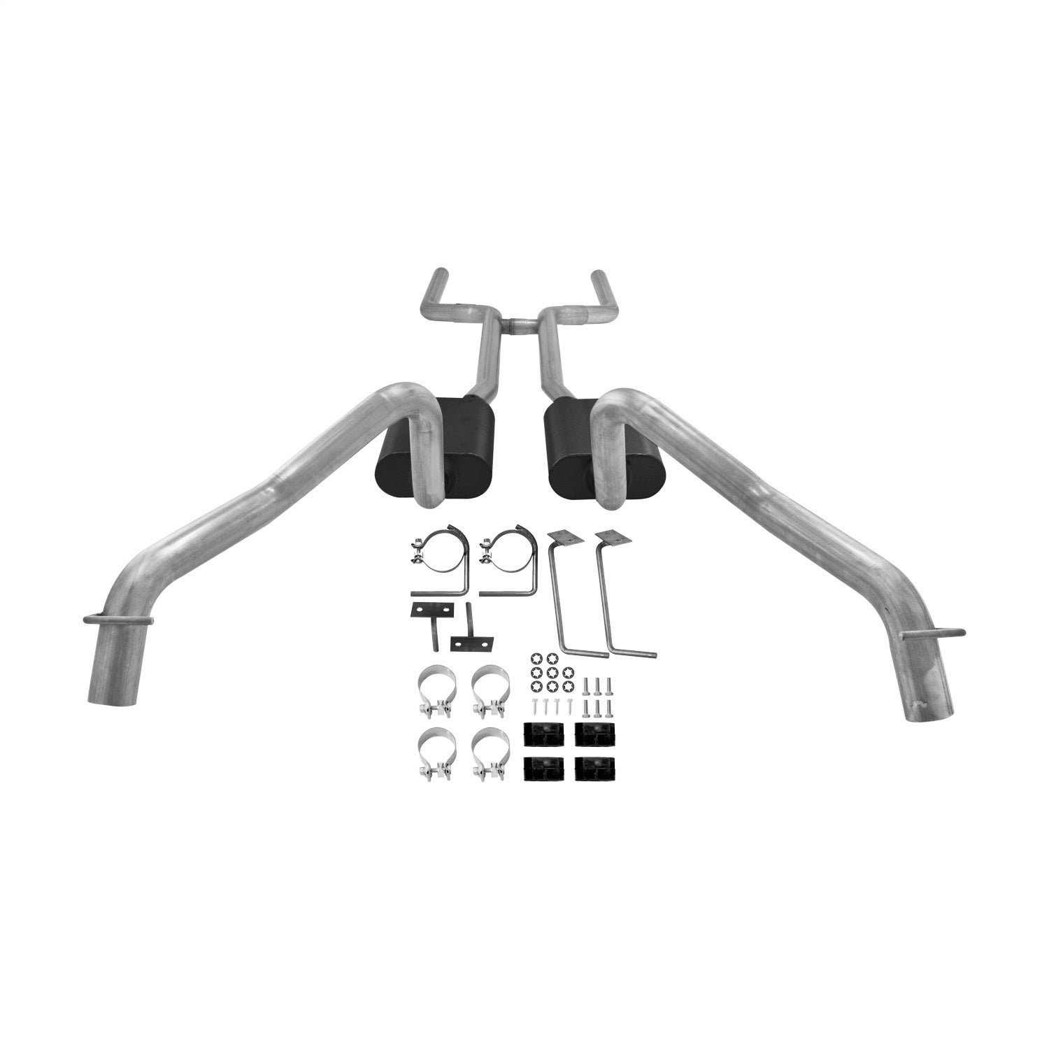 Flowmaster American Thunder Exhaust System - Header-Back - 2-1/2" Diameter - Dual Rear Exit - Stainless - Chevy V8