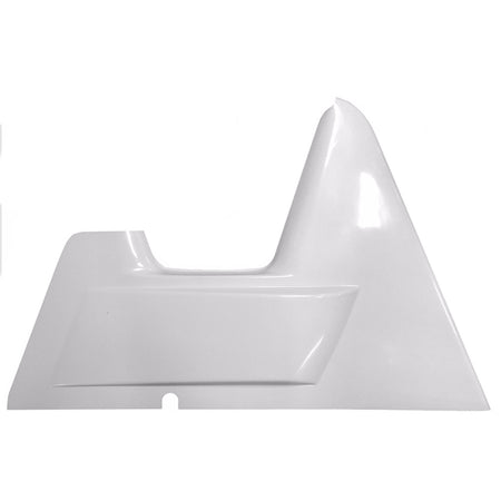 Triple X Arm Guard - X-Wedge - Left Side - Wedge Style - 2" Taller - Fiberglass - White - Triple X Sprint Car