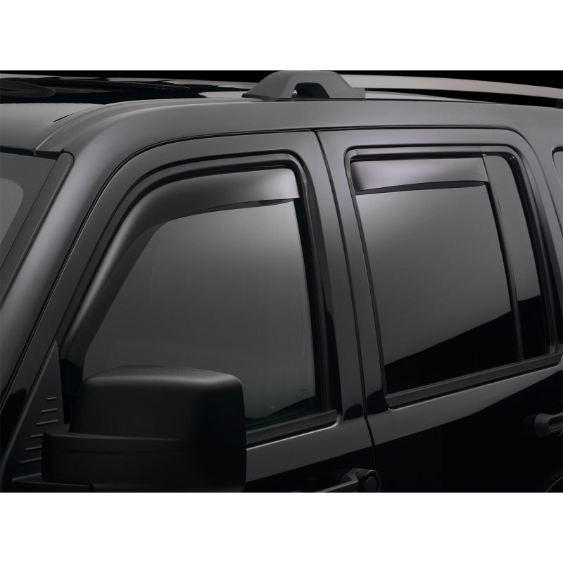 WeatherTech Front / Rear Side Window Visor - 3 mm Thick - Snap-In / Stick-On - Dark Smoke - GM Fullsize Truck 2014-15 82740