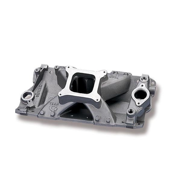 Weiand Team G Intake Manifold - Holley Excelerator Intake Manifold Chevrolet 262 - 283 - 305 - 327 - 350 - 400 V8 1957-86 All Models; 1987-Later w/Aluminum Heads
