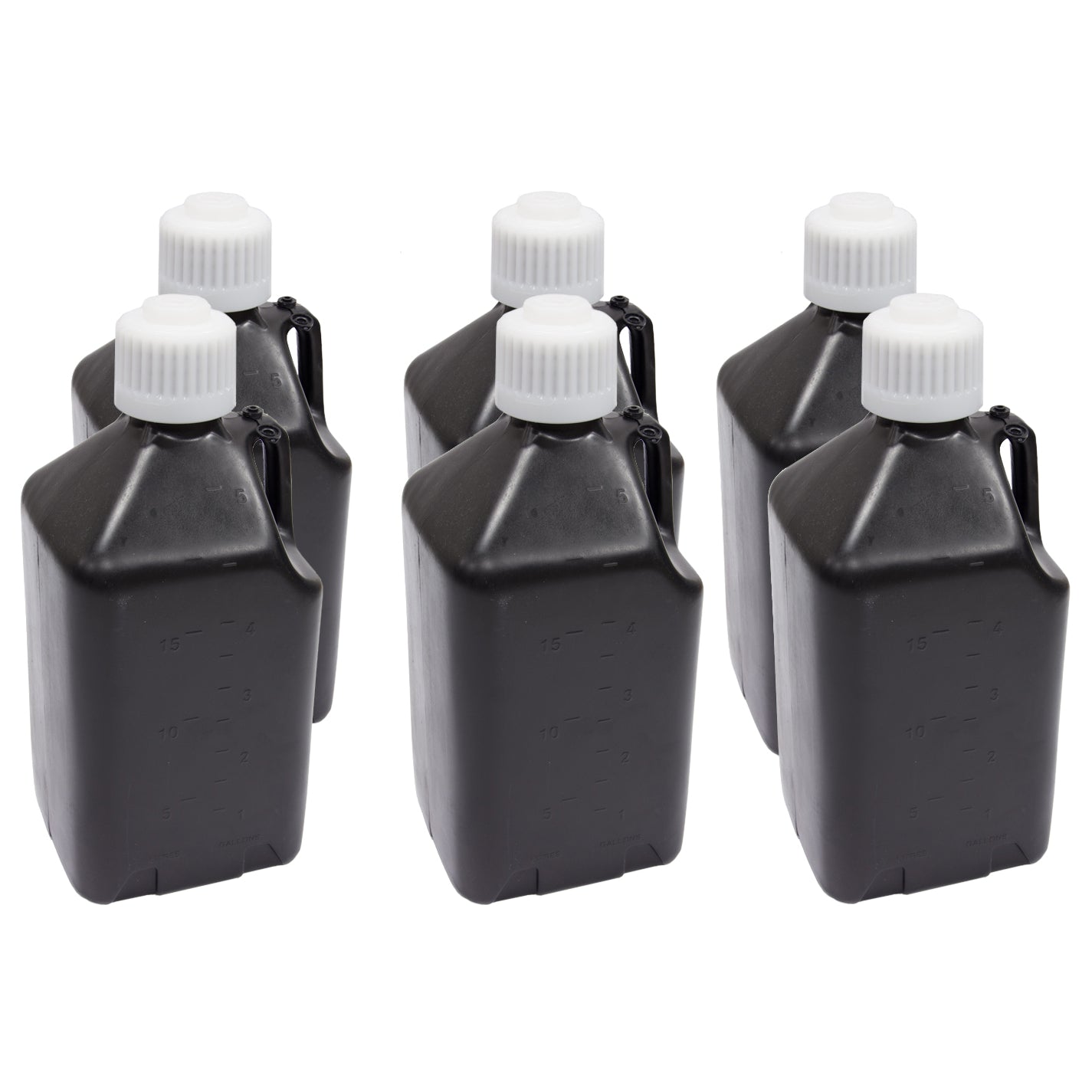 Scribner Plastics 5 Gallon Utility Jug - Black (Case of 6)