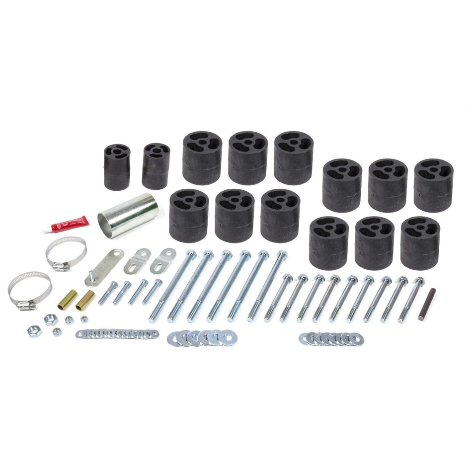 Performance Accessories Body Lift Kit - 3 in Lift - Nylon - Black - Gas - Standard Cab - GM Compact Truck 1982-93