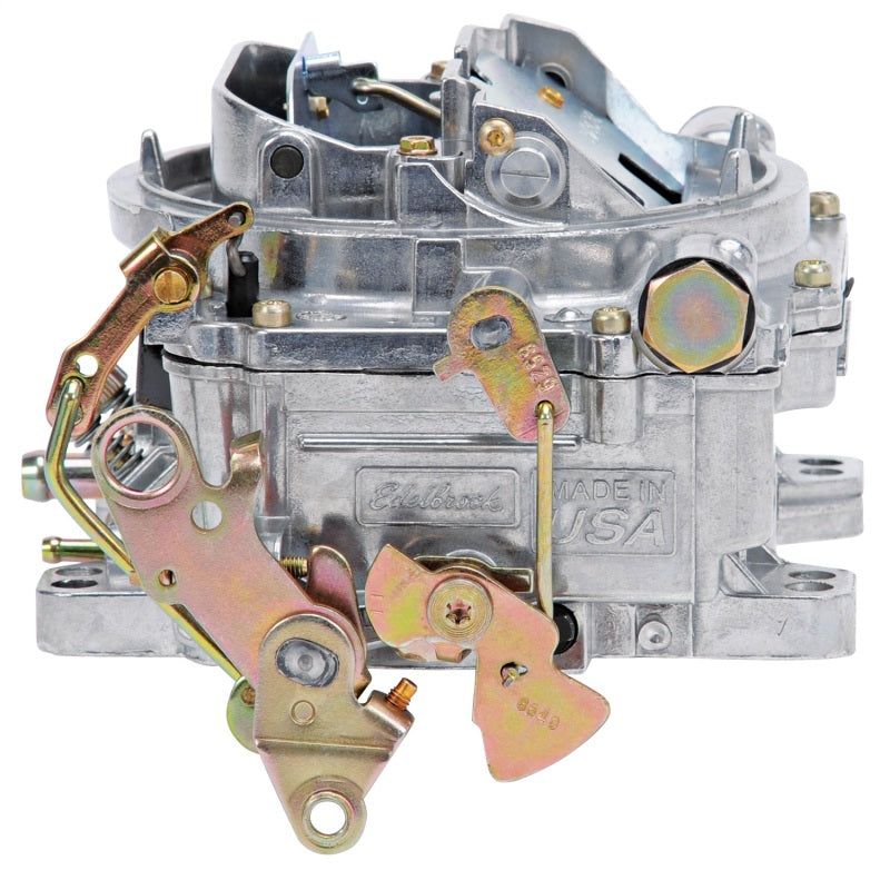 Edelbrock AVS2 650 CFM 4-Barrel Carburetor - Square Bore - Manual Choke - Mechanical Secondary - Single Inlet - Satin