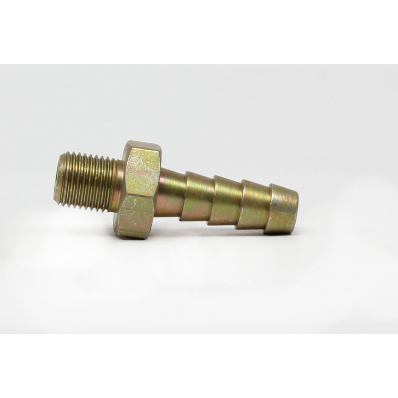 Walbro Fuel Pump Adapter Fitting Straight 10 mm x 1 to 9 mm Hose Barb- Steel Chromate - Walbro Inline Fuel Pumps