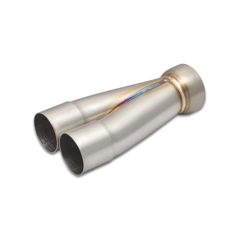 Vibrant Performance Slip-On 2 into 1 Merge Collector - 2-1/4 in Primary Tubes - 2-1/2 in Outlet - Stainless