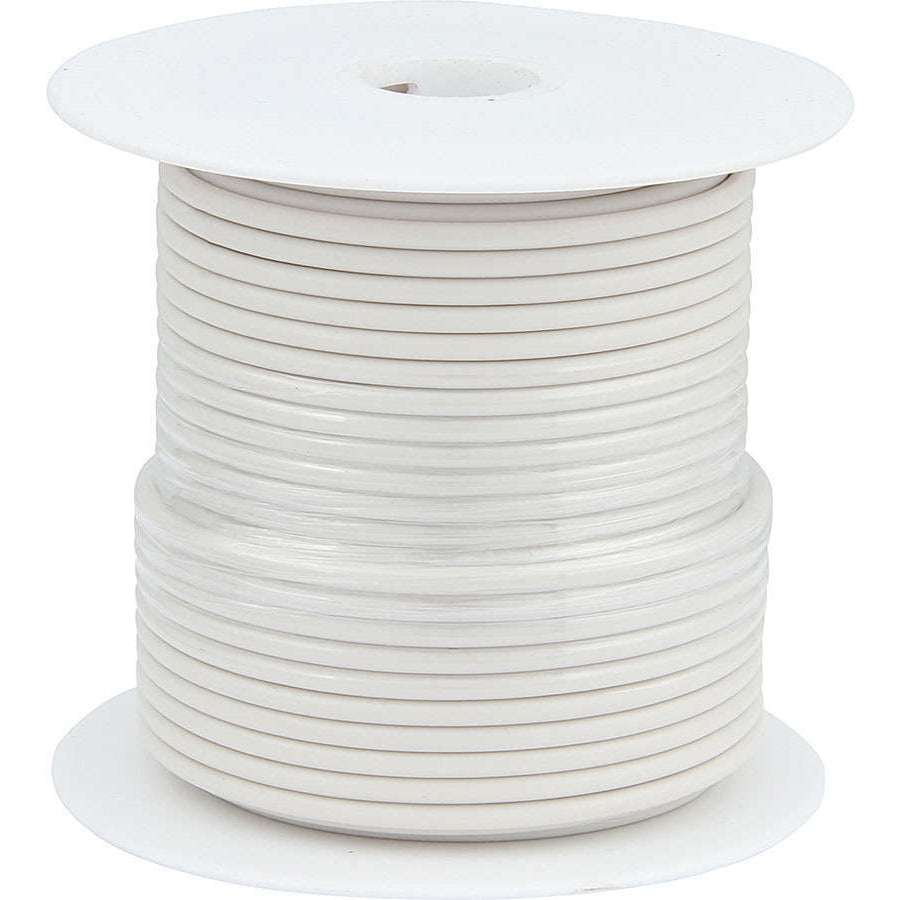Allstar Performance Primary Wire - White - 100' Spool - 14AWG