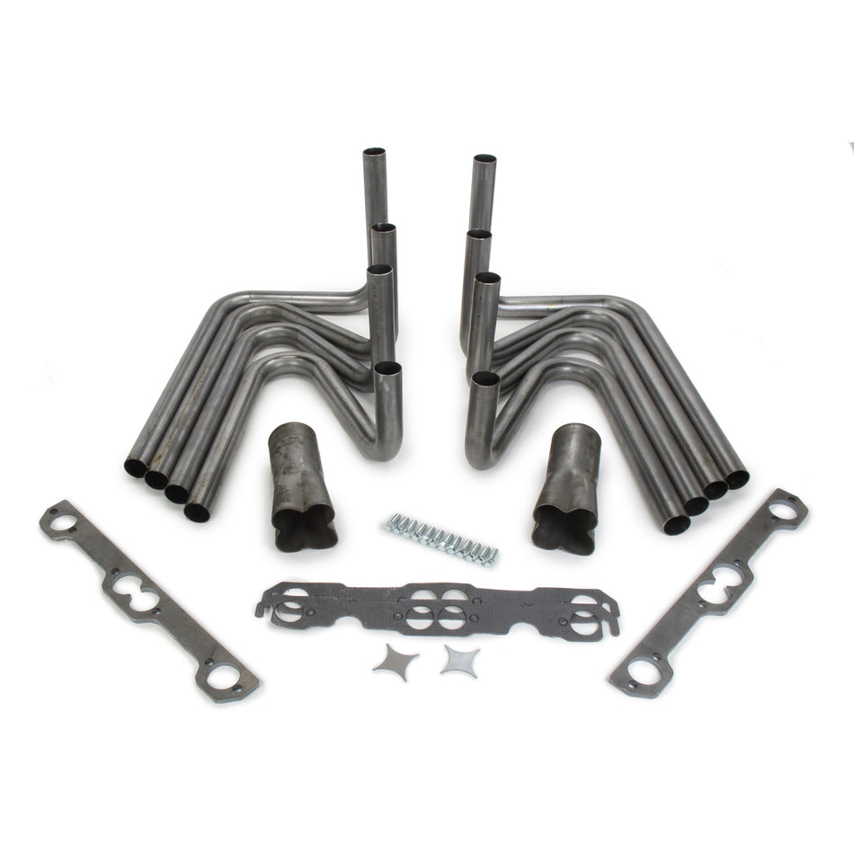 Hedman Hedders 1-5/8" SB Chevy Weld Up Kit- 3" Weld On Collector