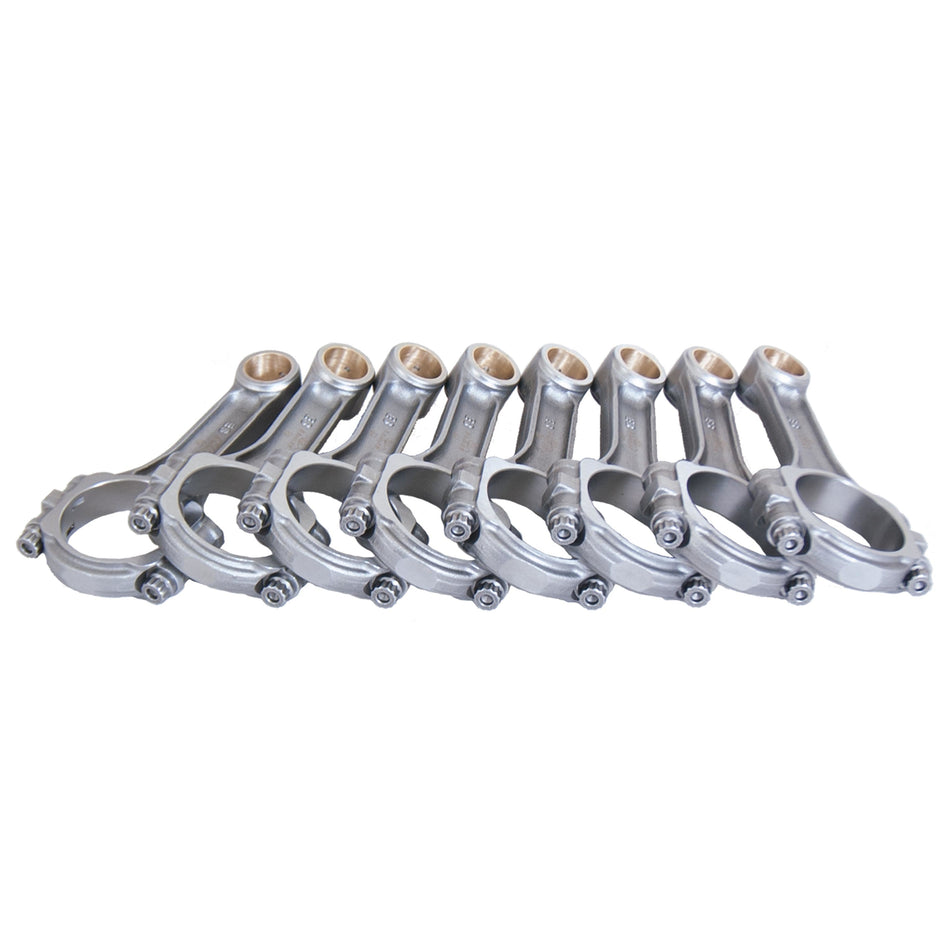 Eagle "SIR" I-Beam Forged 5140 Steel Connecting Rods - Ford 302, 5.0L (Bushed) - 5.090" Rod Length, 565 Grams - (Set of 8)