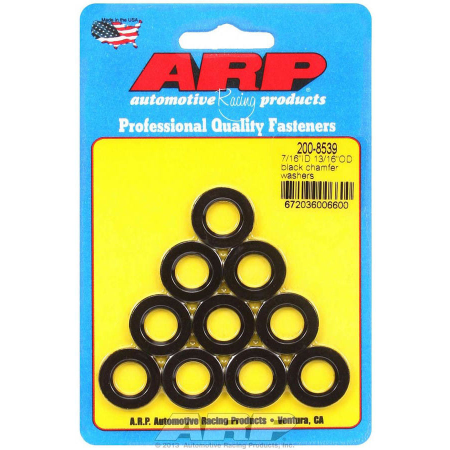 ARP Chrome Moly Special Purpose Washers - 7/16" I.D., 13/16" w/ I.D. Chamfer O.D. - (10 Pack)
