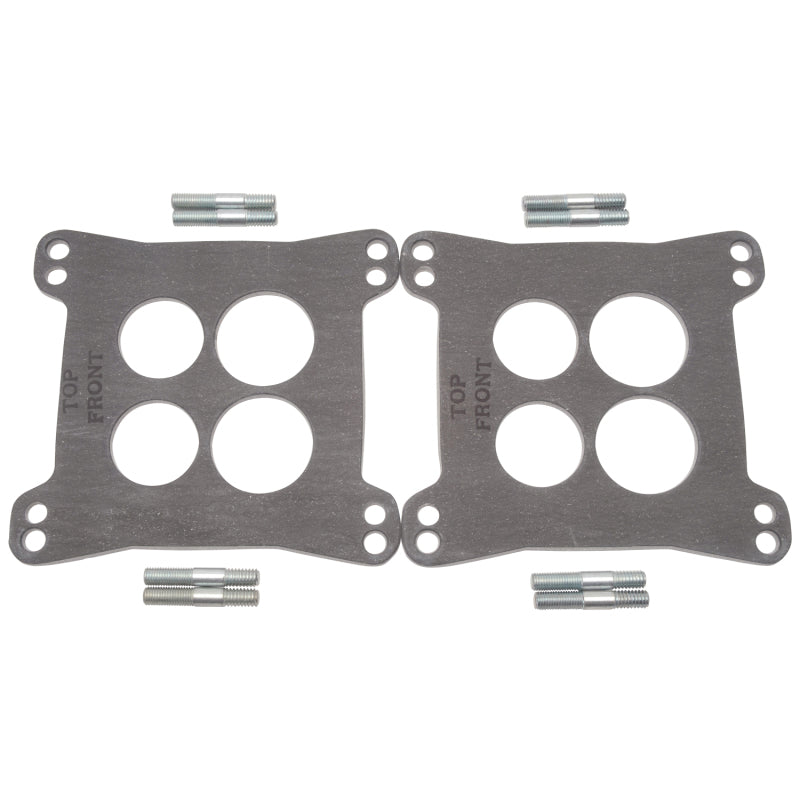 Edelbrock Carburetor Base Plate Gasket - 4-Barrel - 4-Hole - Insulator - Composite - Square Bore - Dual Quad