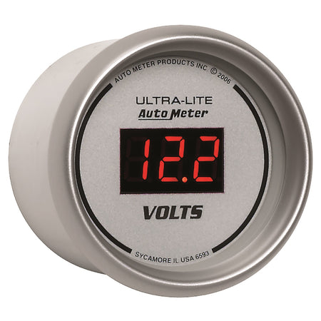 Auto Meter Ultra-Lite Digital Voltmeter Gauge - 2-1/16"