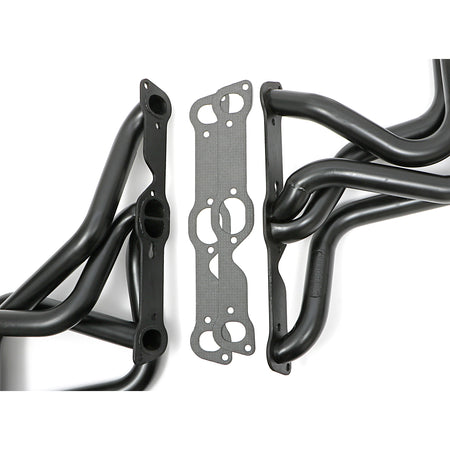 Hedman Hedders Street Headers - 1.75 in Primary - 3 in Collector - Black Paint - Pontiac V8 - GM F-Body 1970-81 - Pair