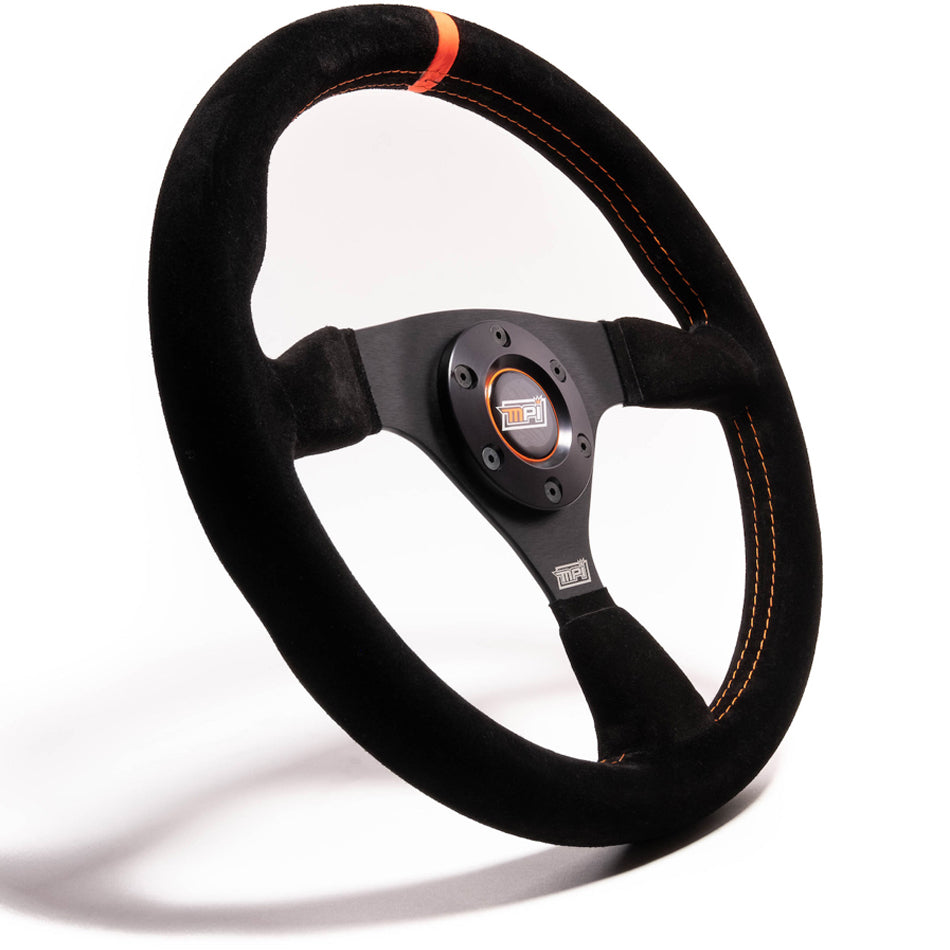 MPI 12" Wheel Black Suede 6-Bolt Aluminum