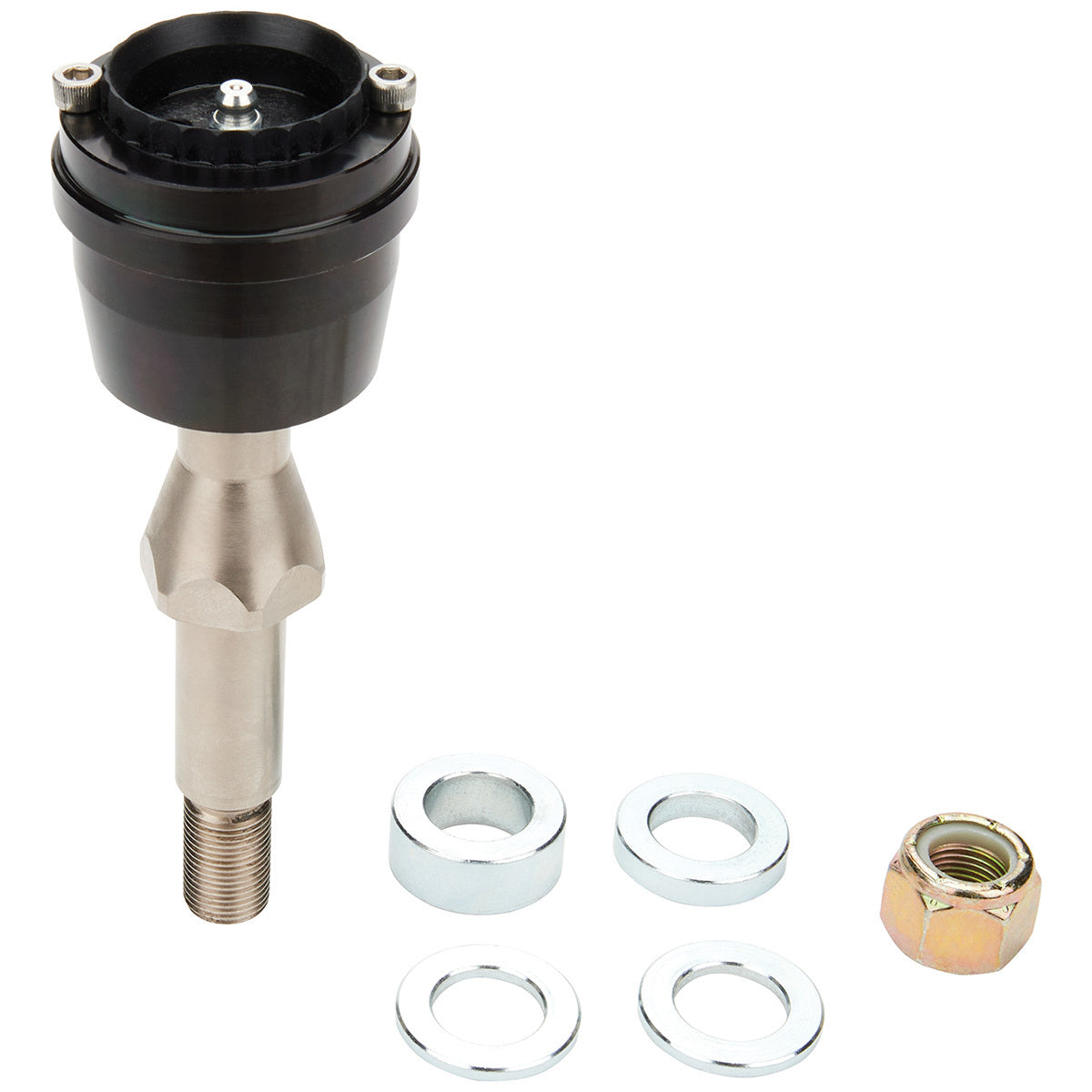 Allstar Performance Take-Apart Low Friction Lower Ball Joint - Straight Pin - Press-In - Adjustable 1 in to 2 in Pin