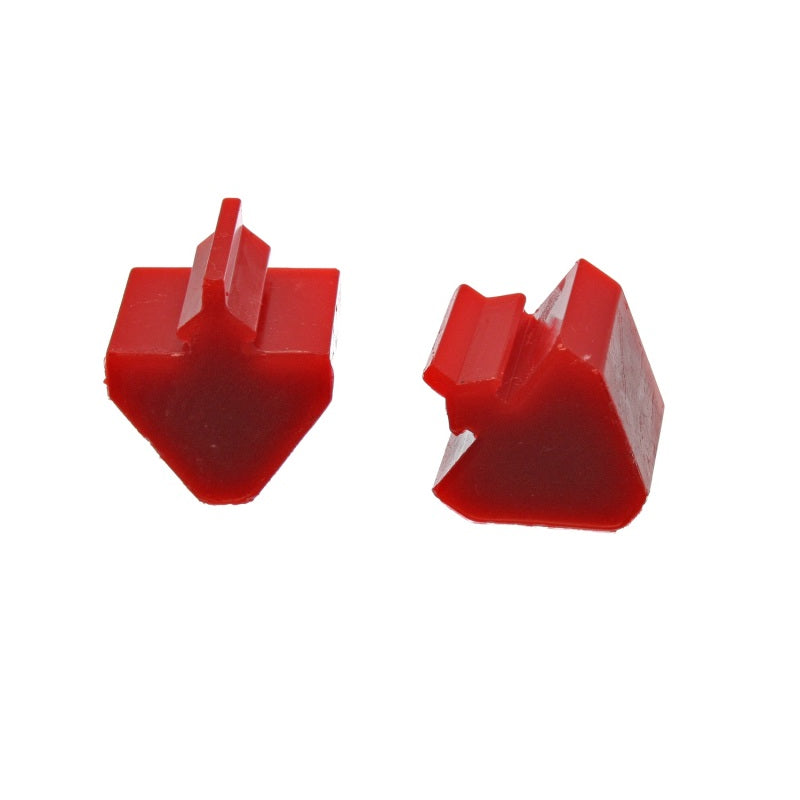 Energy Suspension Hyper-Flex Bump Stop - Pull-Through Style - 1-5/8 in Tall - 1-13/16 in Long - 1-15/16 in Wide - Red (Pair)
