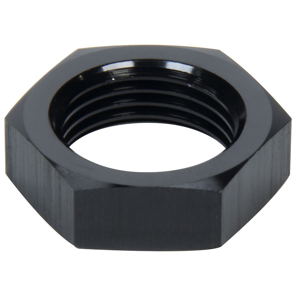 Allstar Performance Bulkhead Fitting Nut - 8 AN - Aluminum - Black Anodize