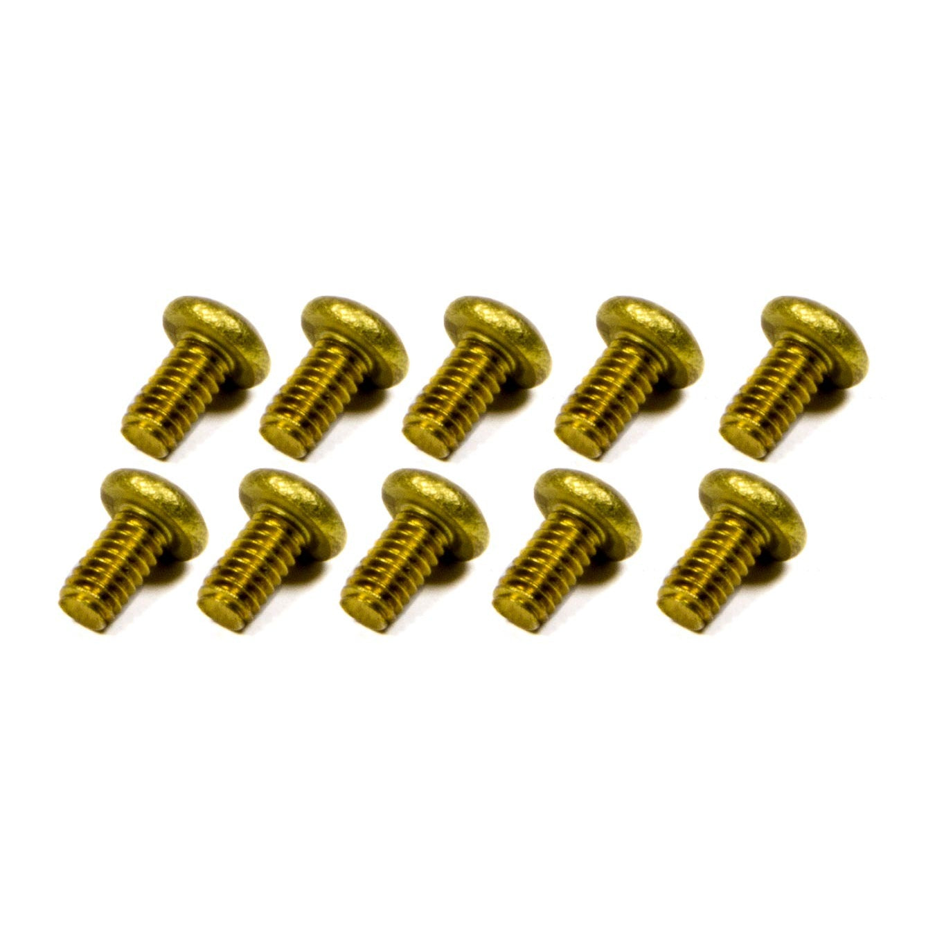AED Performance Philips Head Throttle Plate Screws Brass Natural Holley Carburetors - Set of 10