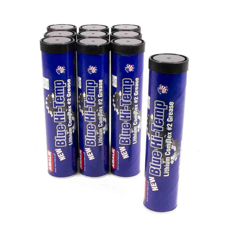 Amalie High Temp Grease - Lithium - Blue - Conventional - 14 oz Cartridge - (Set of 10)