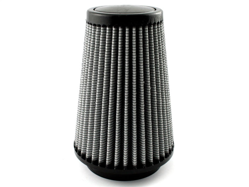 aFe Power Magnum FLOW Pro DRY S Conical Air Filter Element - 5 in Base - 3-1/2 in Top - 3-1/2 in Flange - 7 in Tall - White