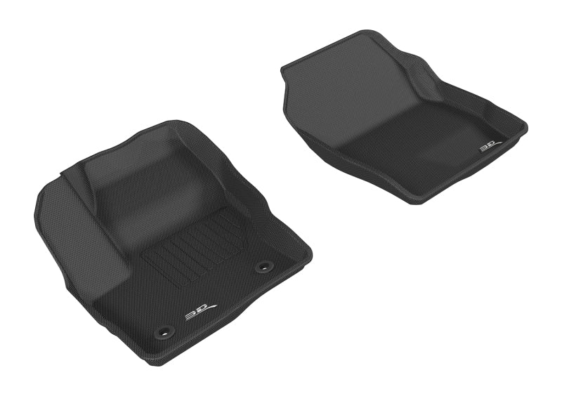 3D MAXpider Kagu Floor Liner - Front - Black/Textured - Ford Compact SUV 2015-19 - (Pair)