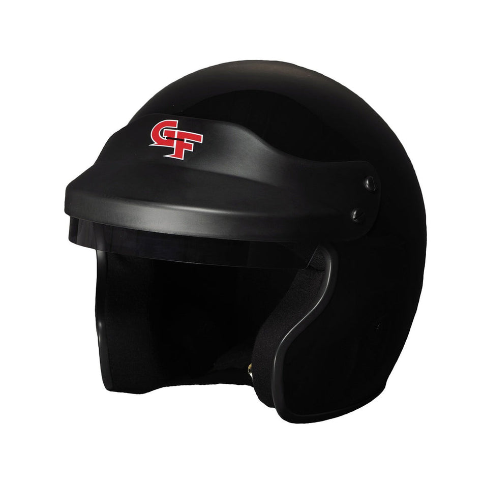 G-Force GF1 Open Face Helmet - Black