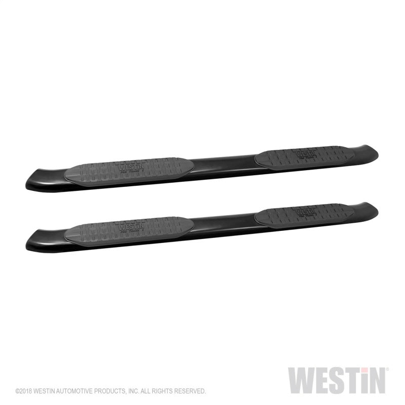 Westin Pro Traxx 5 in Oval Curved Step Bars - Black Powder Coat - Crew Cab - Ram Fullsize Truck 2019 - Pair