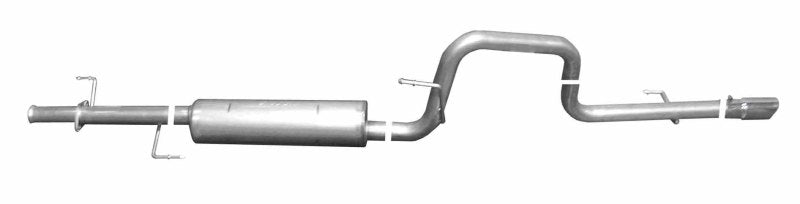 Gibson Cat-Back Single Exhaust System - 2-1/2 in Tailpipe - 4 in Tips - Polished Tips - Toyota Midsize SUV 2004-20