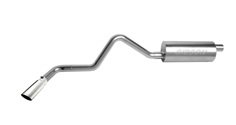 Gibson Cat-Back Single Exhaust System - 2-1/2 in Tailpipe - 3-1/2 in Tips - Polished - Toyota T100 1993-98