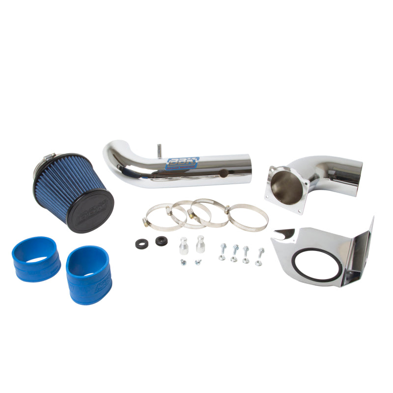 BBK Performance Air Intake - Reusable Oiled Filter - Chrome - Ford V6 - Ford Mustang 1994-98