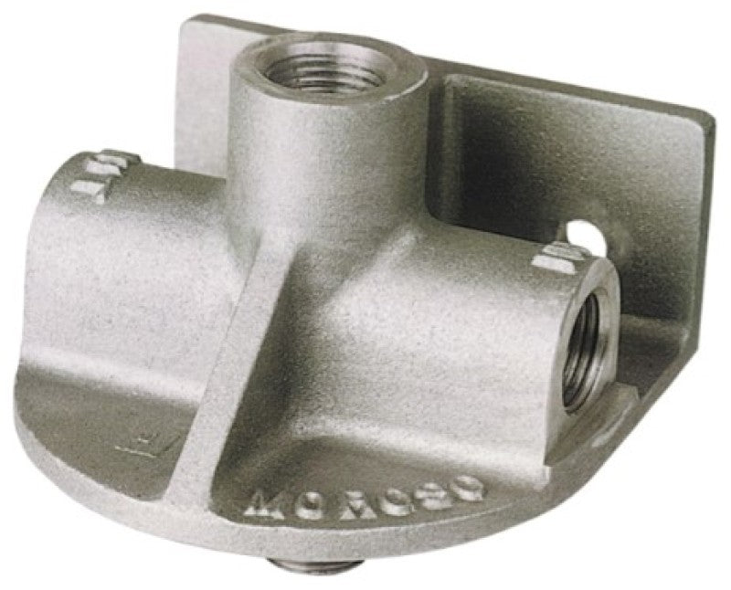 Moroso Oil Filter Mount - 1/2 in NPT Female Ports - Various Applications 23710