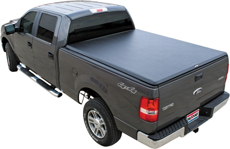 Truxedo Truxport Roll-Up Tonneau Cover - Hook and Loop Attachment - Vinyl Top - Black - 8 ft Bed - Ford Fullsize Truck 1999-2007