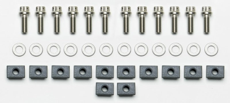 Wilwood Brake Rotor Bolt - 1/4-28 in Thread - 0.750 in Long - 12 Point Head - Stainless (Set of 12)